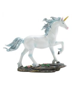 WHITE UNICORN FIGURINE