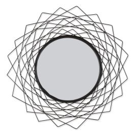 GEOMETRIC BLACK WALL MIRROR
